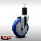 Service Caster 5'' SS Blue Poly Wheel Swivel 1-3/4'' Expanding Stem Caster SCC-SSEX20S514-PPUB-BLUE-134 - alternate 3